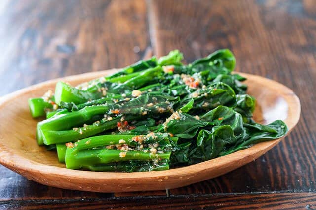 Chinese Broccoli Recipe with Garlicky Ginger Miso