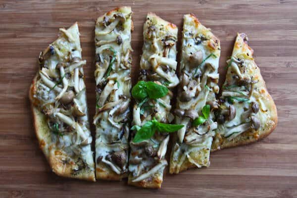 15 Minute Japanese Mushroom Flatbread