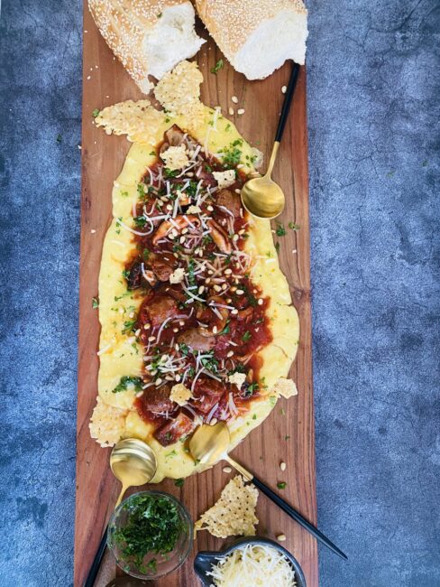 Sausage & Mushroom Ragu Polenta Board Recipe