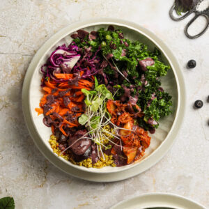 Rainbow Glow Bowl with Adaptogenic Dressing