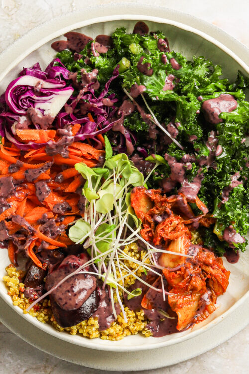 Rainbow Glow Bowl with Adaptogenic Dressing