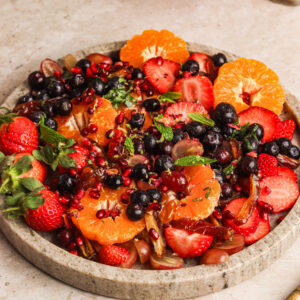 Summer Fruit Salad with Herb Dressing