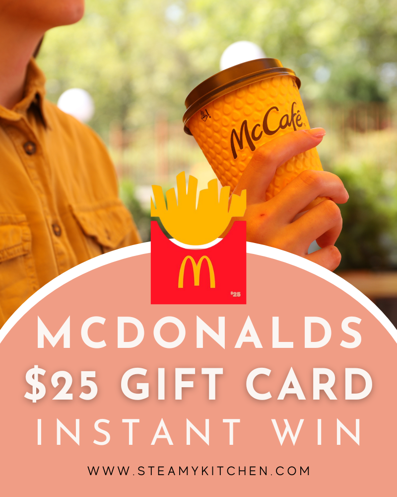 $25 Mcdonalds Gift Card Instant WinEnds in 31 days.