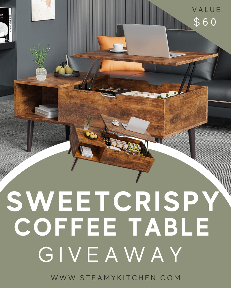 Sweetcrispy Coffee Table Giveaway!Ends in 20 days.