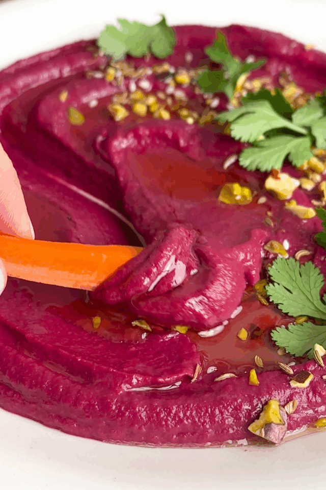 Purple Sweet Potato Hummus