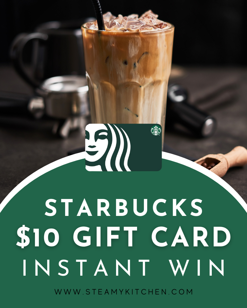 $10 Starbucks Gift Cards Instant WinEnds in 24 days.